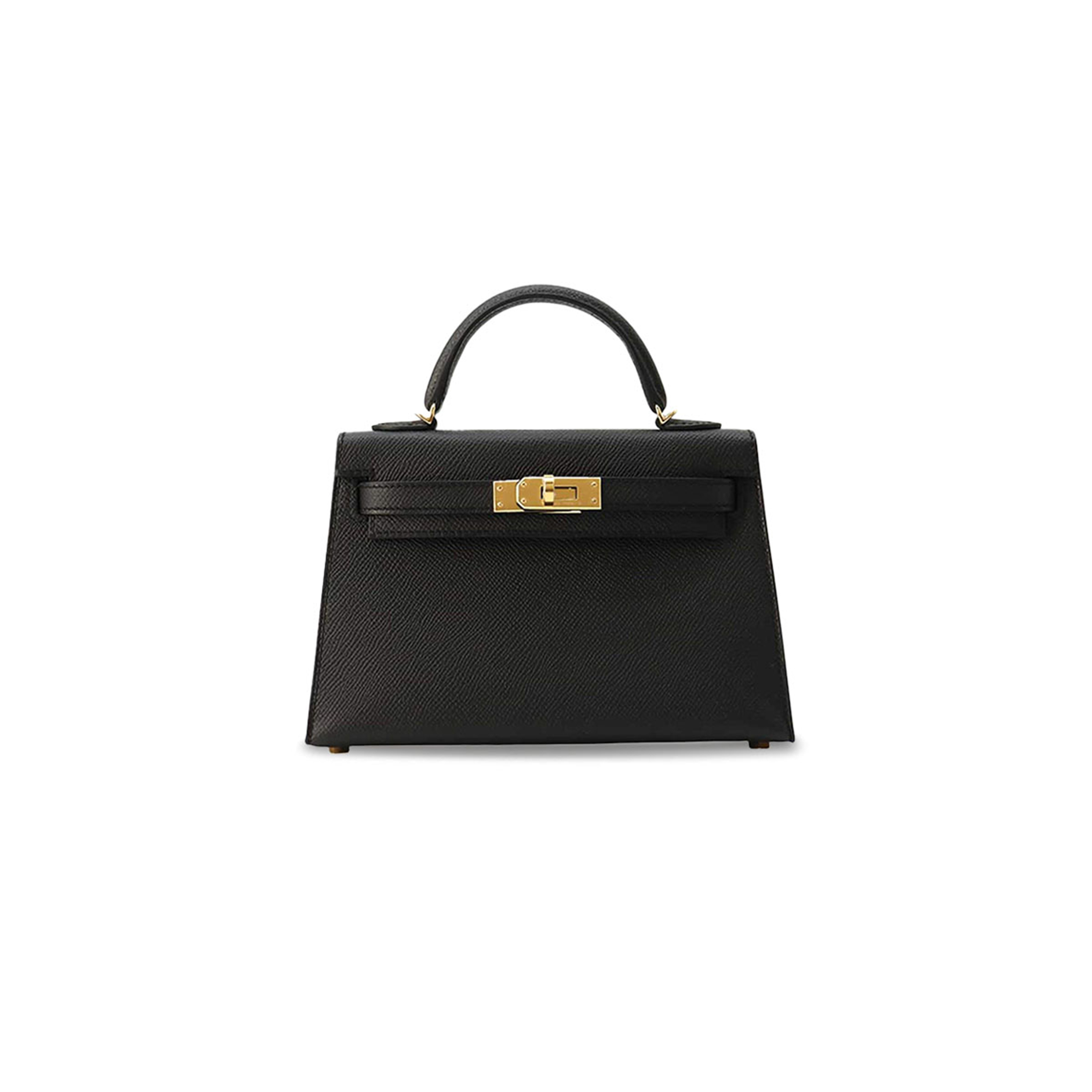 HERMÈS MASTER MINI KELLY DO BLACK EPSOM BAG (19*12*5.5cm) 